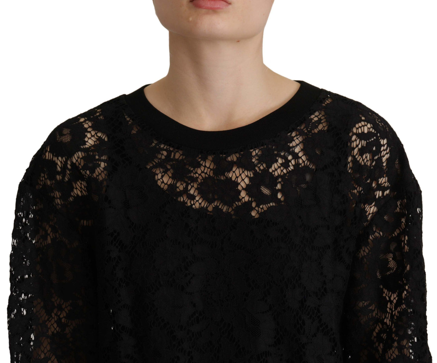 Dolce & Gabbana Elegant Black Long Sleeve Blouse Top Dolce & Gabbana