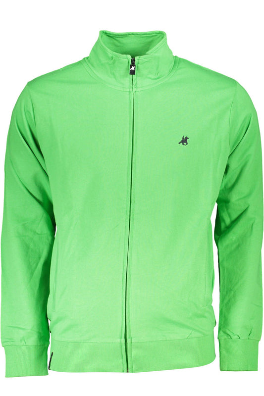 U.S. Grand Polo Green High Collar Embroidered Sweatshirt U.S. Grand Polo