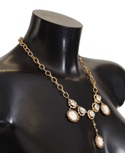 Dolce & Gabbana Elegant Timekeeper Statement Necklace Dolce & Gabbana