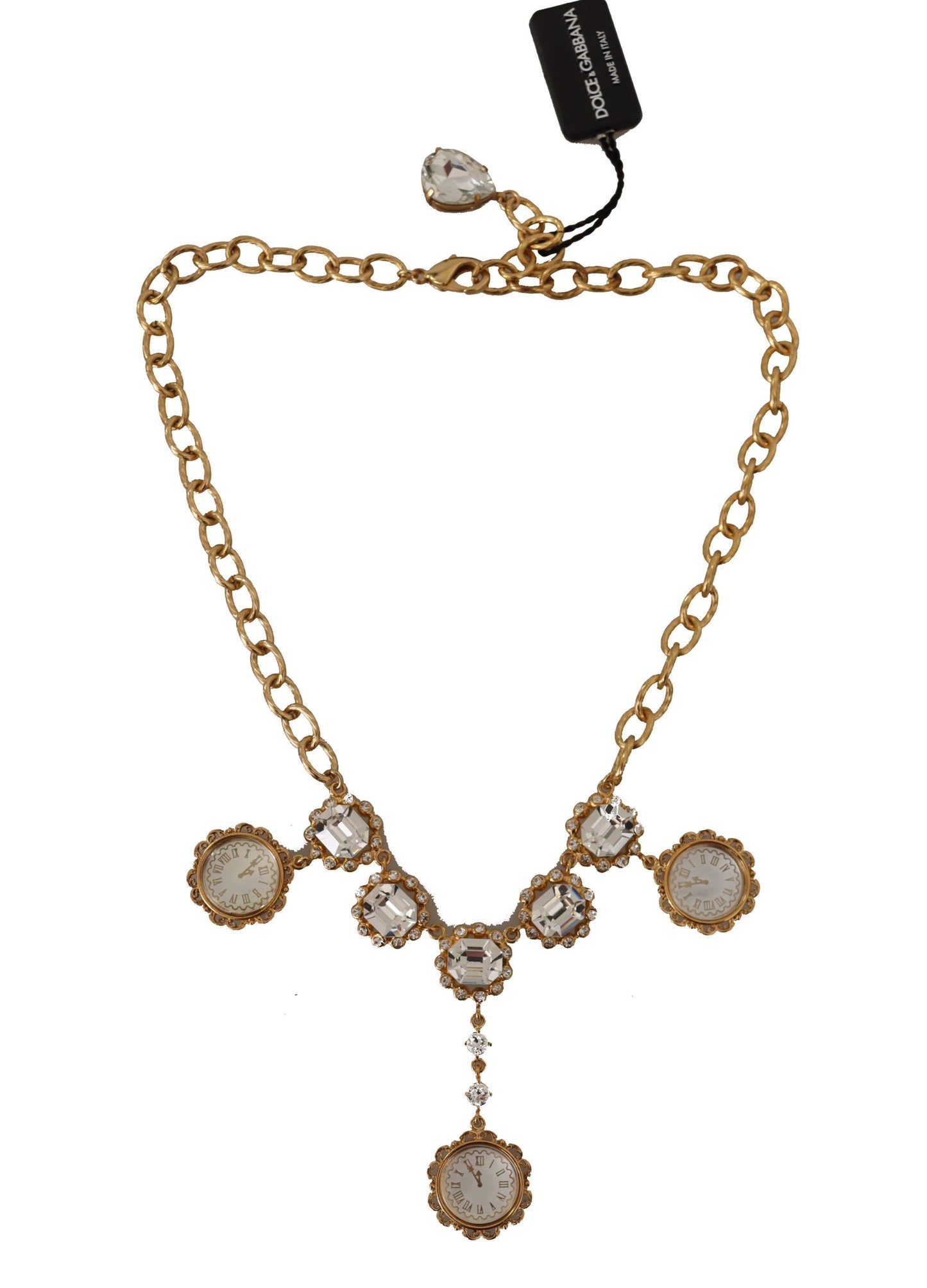 Dolce & Gabbana Elegant Timekeeper Statement Necklace Dolce & Gabbana