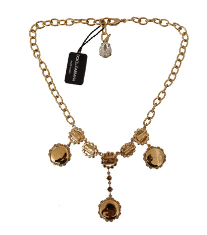 Dolce & Gabbana Elegant Timekeeper Statement Necklace Dolce & Gabbana