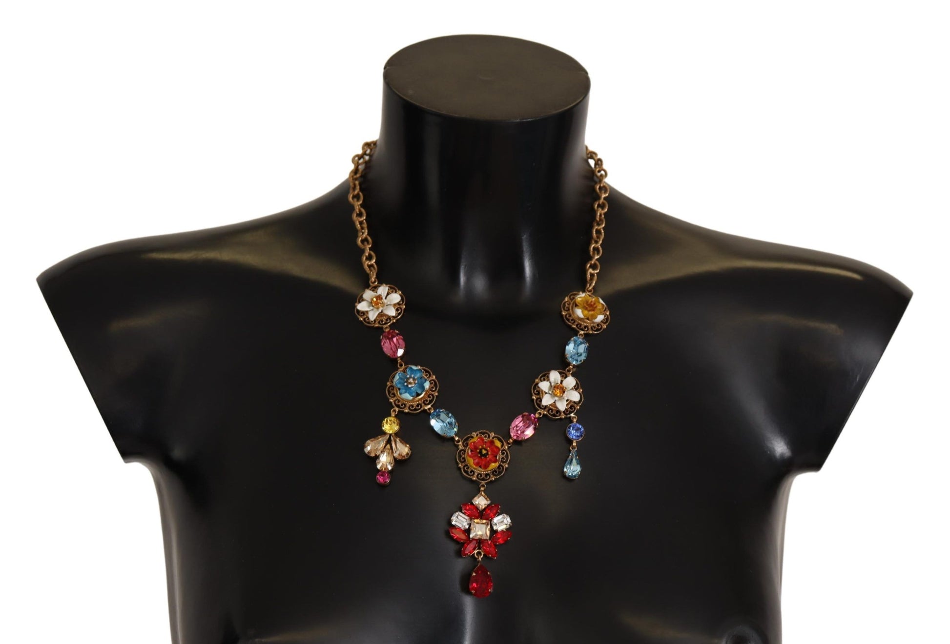 Dolce & Gabbana Elegant Floral Statement Necklace