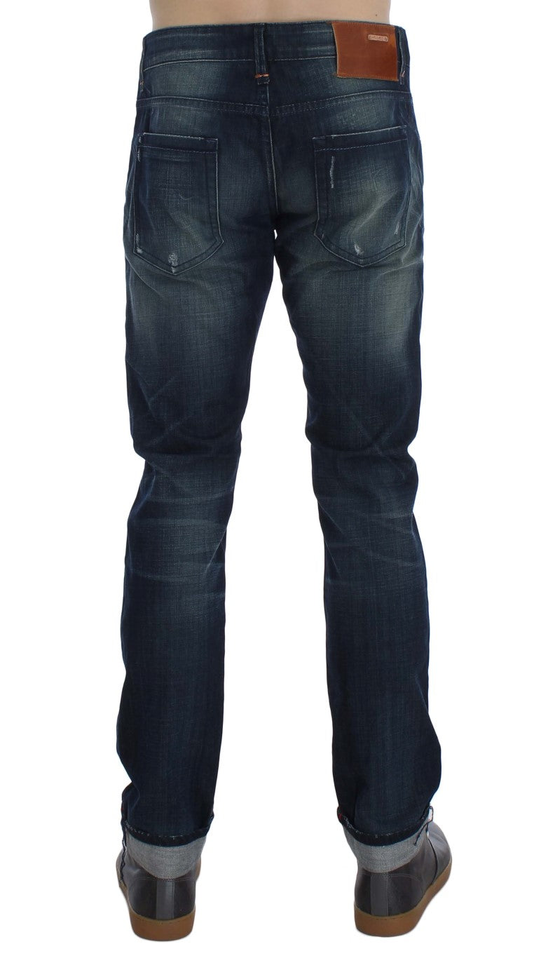 Acht Sleek Slim Fit Italian Denim Jeans Acht