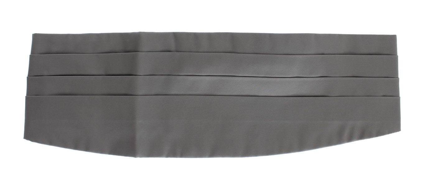 Dolce & Gabbana Elegant Silk Gray Cummerbund Dolce & Gabbana