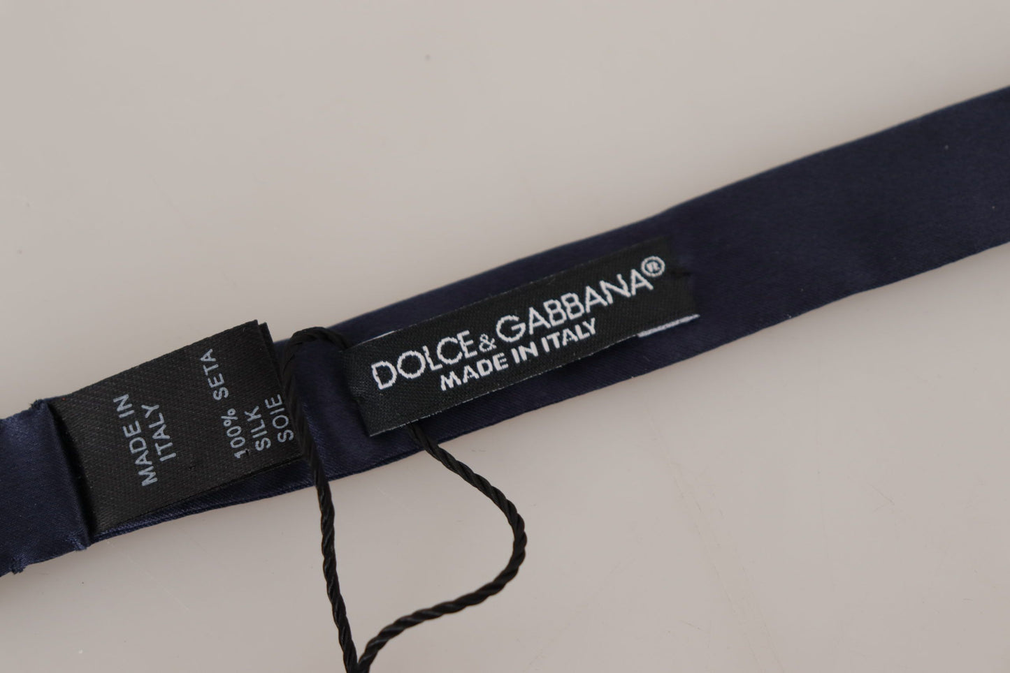 Dolce & Gabbana Stunning Silk Blue Bow Tie Dolce & Gabbana