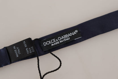 Dolce & Gabbana Stunning Silk Blue Bow Tie Dolce & Gabbana