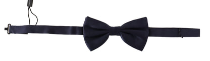 Dolce & Gabbana Stunning Silk Blue Bow Tie Dolce & Gabbana