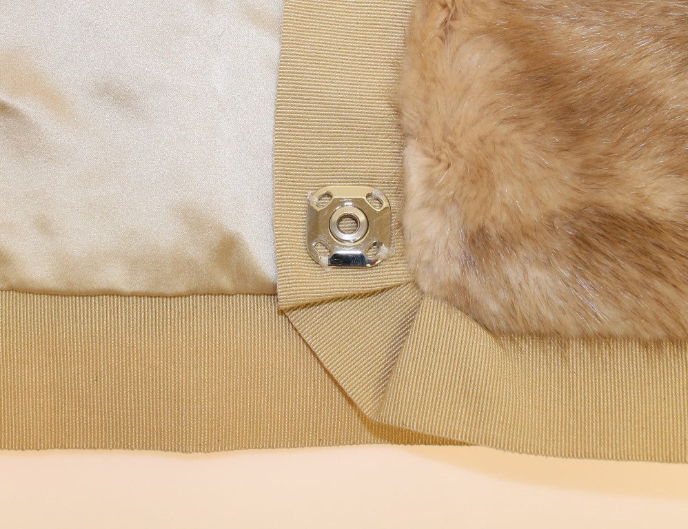 Dolce & Gabbana Exclusive Beige MINK Fur Scarf Wrap Dolce & Gabbana