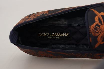 Dolce & Gabbana Elegant Floral Slip-On Loafers Dolce & Gabbana