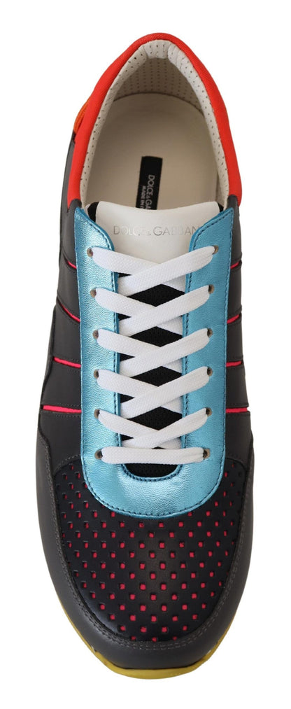 Dolce & Gabbana Multicolor Leather-Blend Low Top Sneakers Dolce & Gabbana