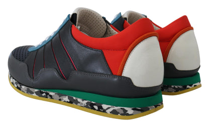 Dolce & Gabbana Multicolor Leather-Blend Low Top Sneakers Dolce & Gabbana