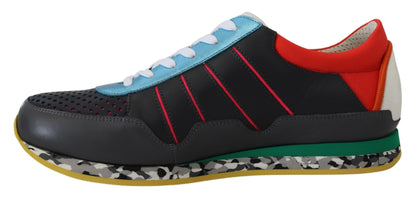 Dolce & Gabbana Multicolor Leather-Blend Low Top Sneakers Dolce & Gabbana