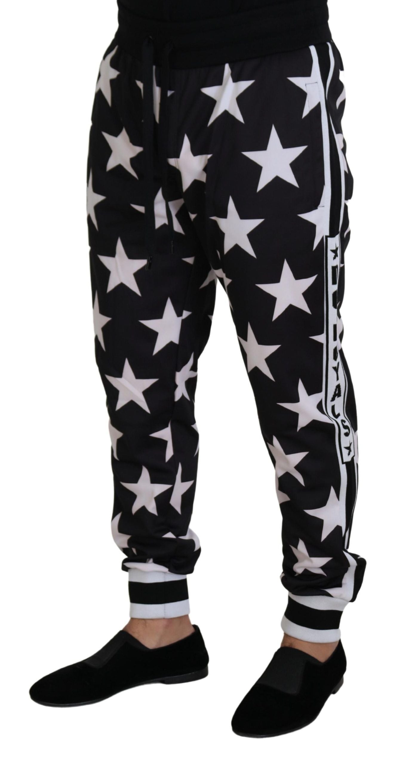 Dolce & Gabbana Star Print Casual Sweatpants with Logo Detail Dolce & Gabbana