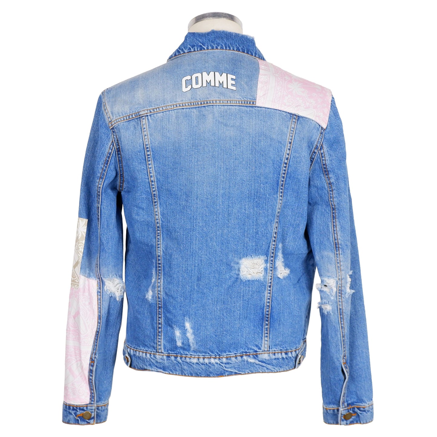 Comme Des Fuckdown Abstract Denim Elegance Men's Jacket Comme Des Fuckdown