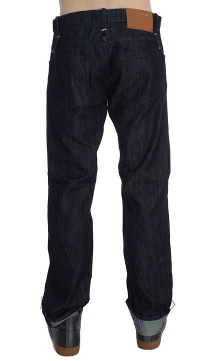 Acht Elegant Straight Fit Blue Mens Jeans Acht