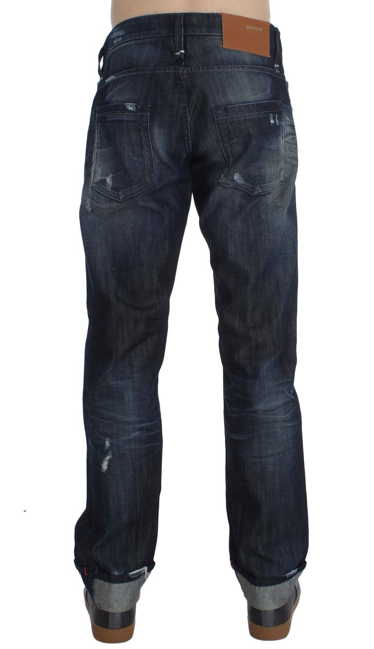 Acht Elegant Regular Straight Fit Blue Jeans Acht