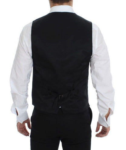 Dolce & Gabbana Elegant Gray Wool Formal Vest Dolce & Gabbana