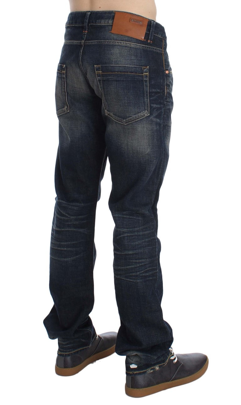 Acht Elegant Straight Fit Low Waist Men's Jeans Acht