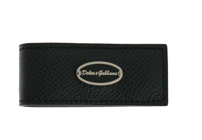 Dolce & Gabbana Elegant Green Leather Money Clip Dolce & Gabbana