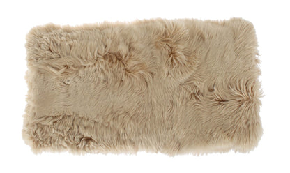 Dolce & Gabbana Elegant Alpaca Fur Shoulder Wrap in Beige Dolce & Gabbana