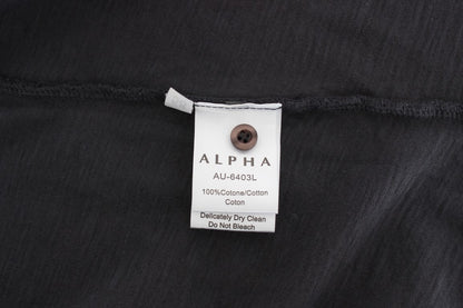 Alpha Massimo Rebecchi Sleek Gray Casual Cotton Shirt Alpha Massimo Rebecchi