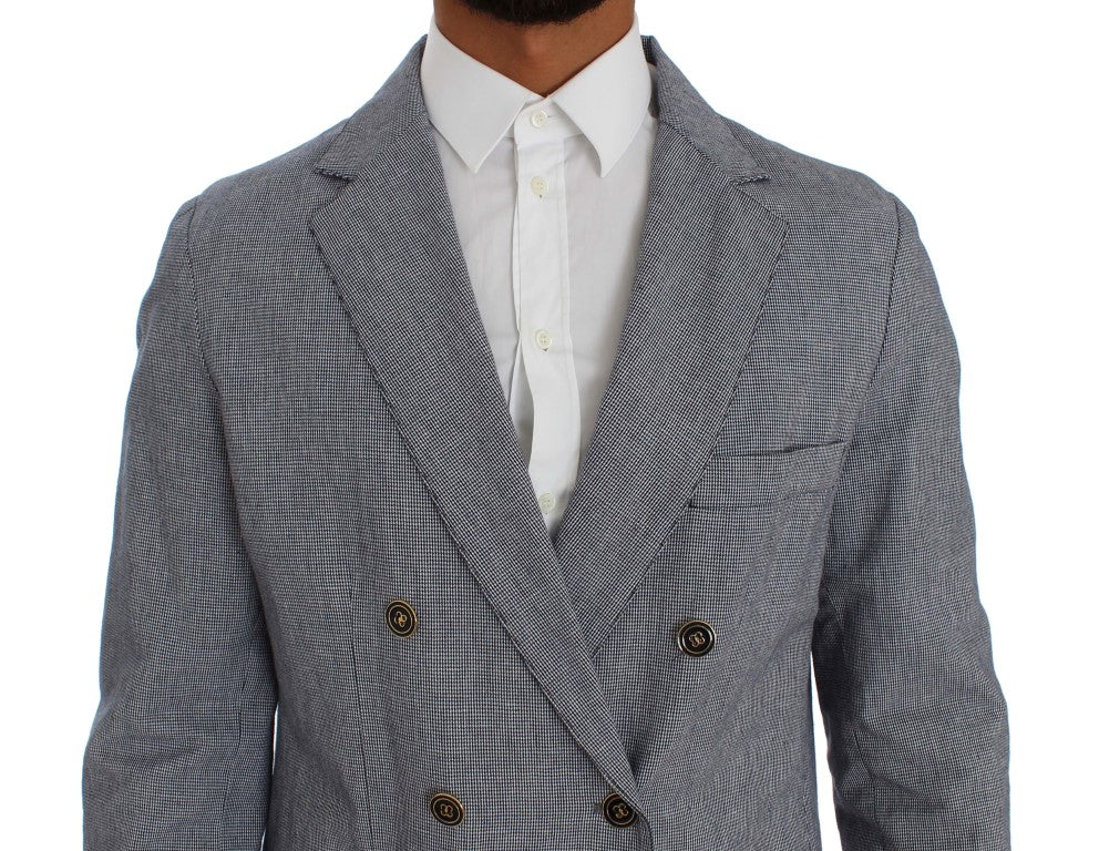 Master Coat Elegant Double-Breasted Blue Blazer Master Coat