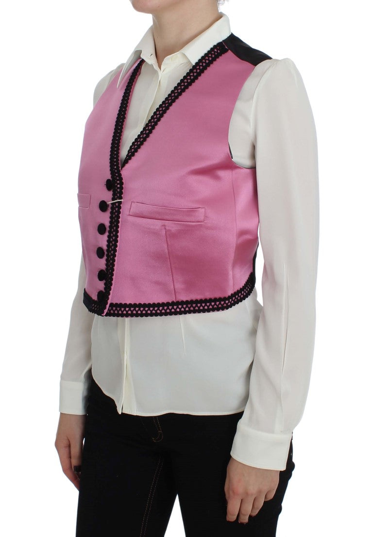 Dolce & Gabbana Silk-Cotton Blend Torero Inspired Vest Dolce & Gabbana