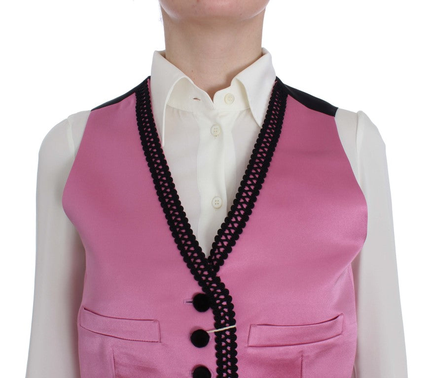 Dolce & Gabbana Silk-Cotton Blend Torero Inspired Vest Dolce & Gabbana