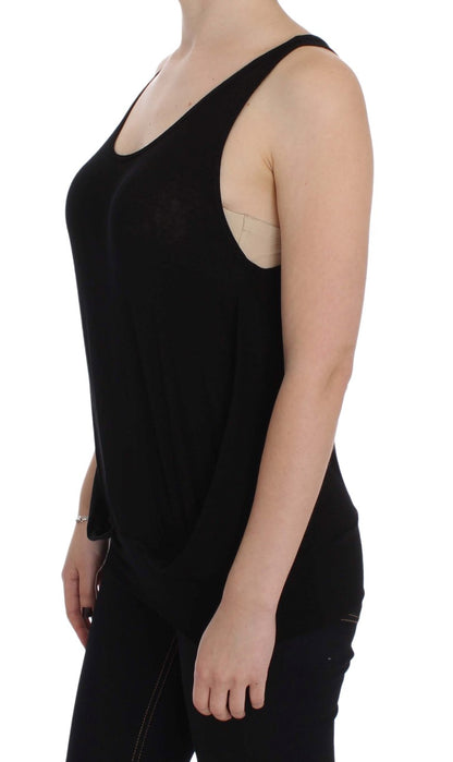 PLEIN SUD Sleek Black Cami Blouse Tank Top PLEIN SUD