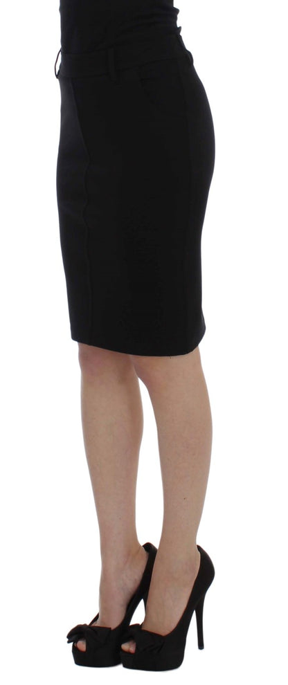 PLEIN SUD Elegant Black Pencil Skirt for Chic Look PLEIN SUD