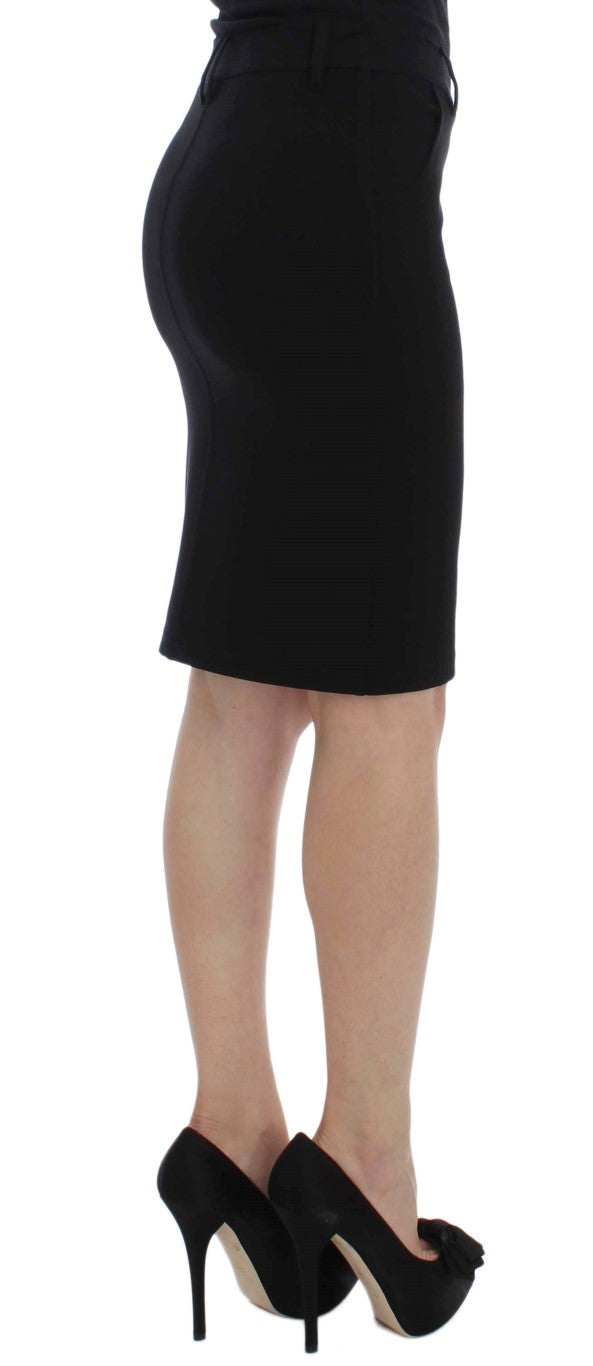 PLEIN SUD Elegant Black Pencil Skirt for Chic Look PLEIN SUD