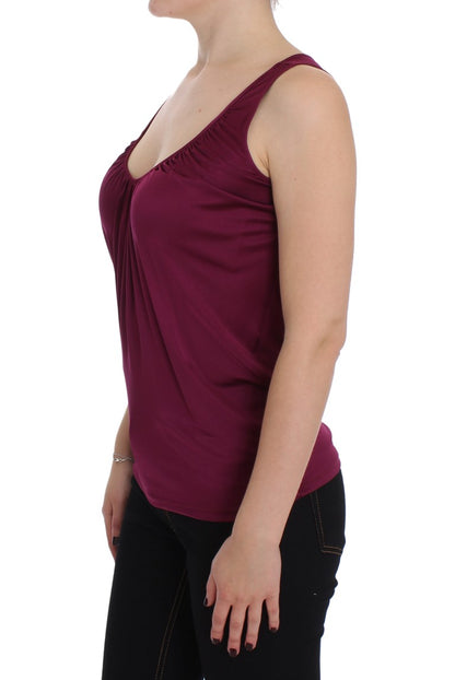 PLEIN SUD Elegant Purple Rayon Cami Blouse PLEIN SUD