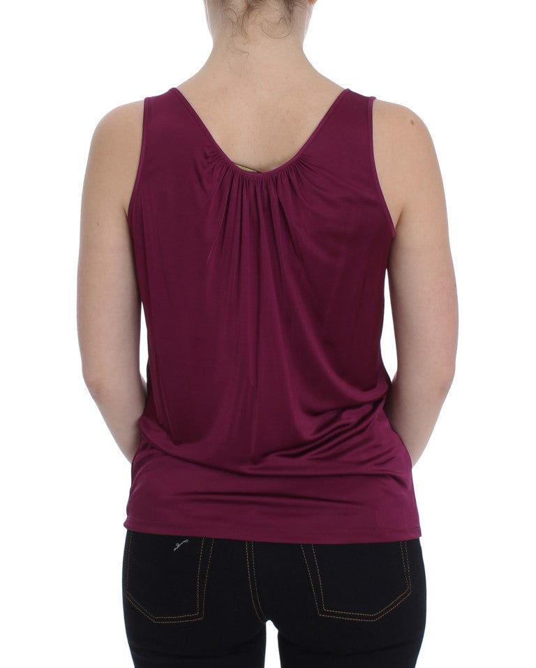 PLEIN SUD Elegant Purple Rayon Cami Blouse PLEIN SUD