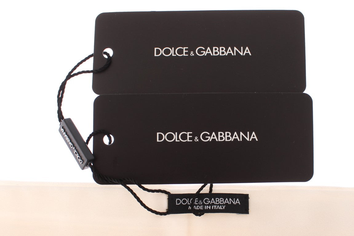 Dolce & Gabbana Elegant White Silk Cummerbund Dolce & Gabbana