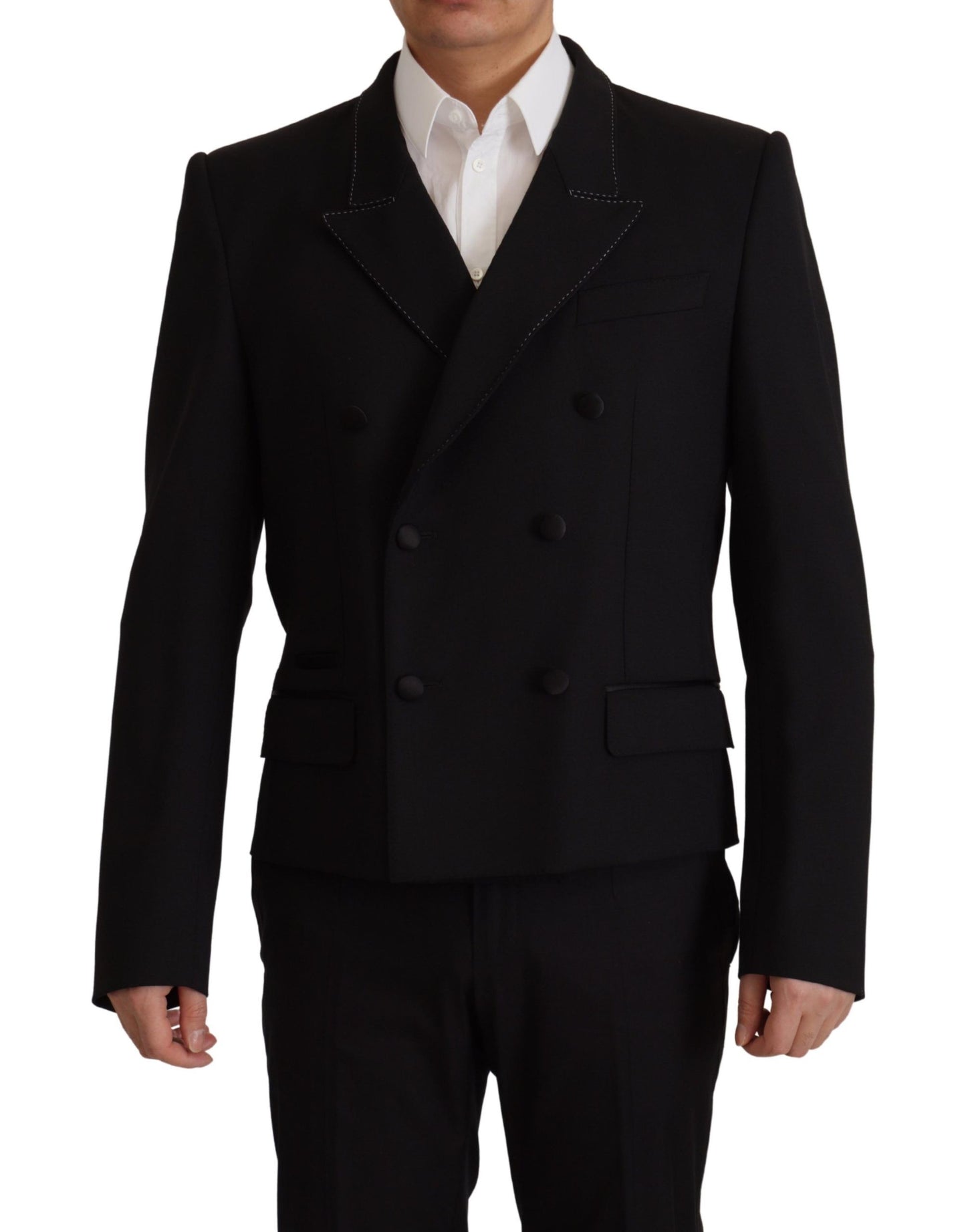 Dolce & Gabbana Elegant Double Breasted Wool Blazer Dolce & Gabbana