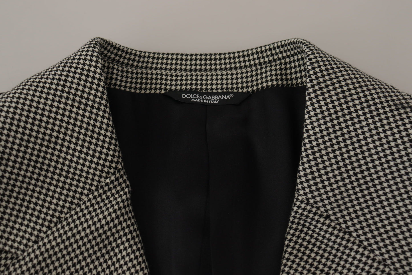 Dolce & Gabbana Elegant Gray Checkered Wool Blazer Dolce & Gabbana