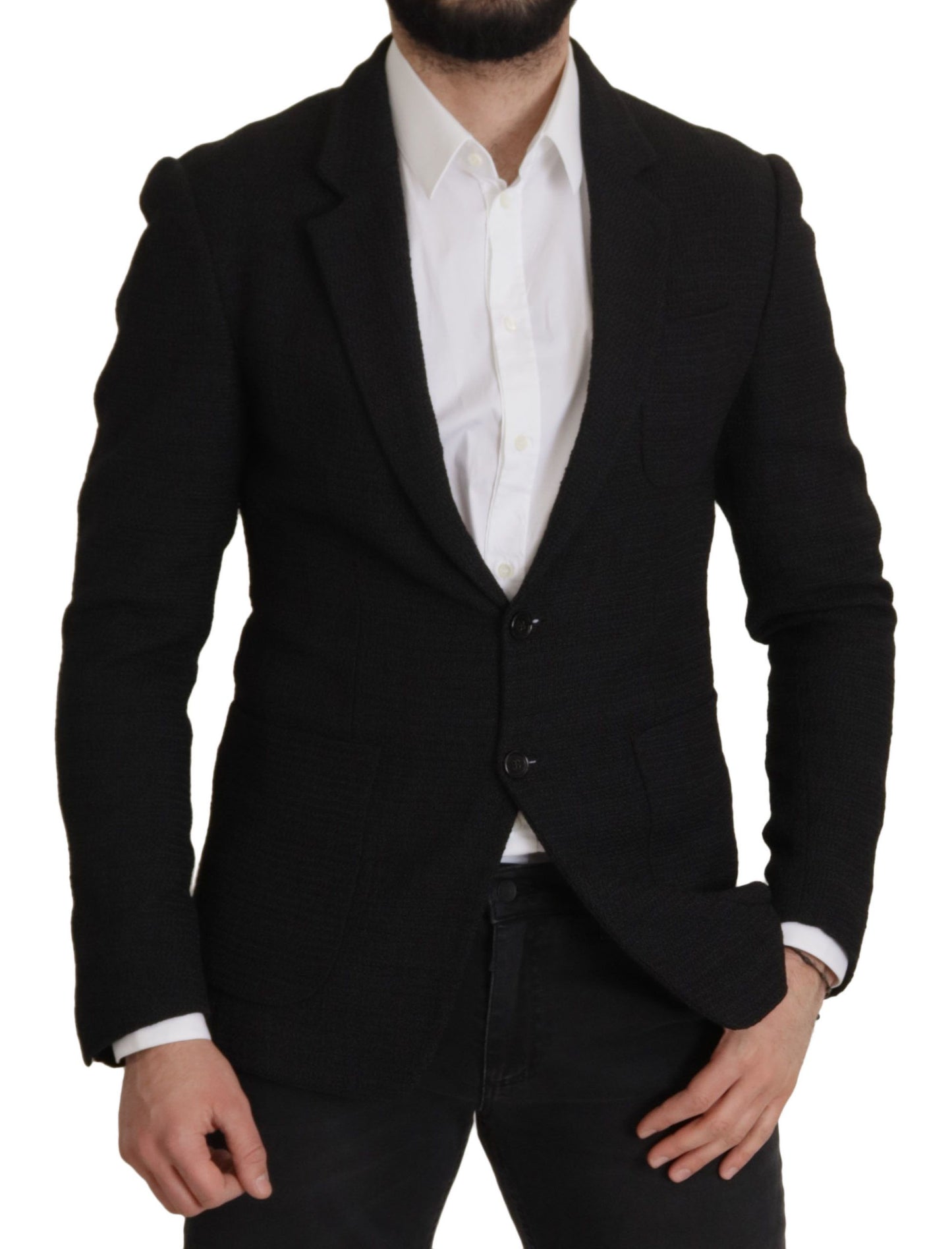 Dolce & Gabbana Elegant Single Breasted Wool Blazer Dolce & Gabbana