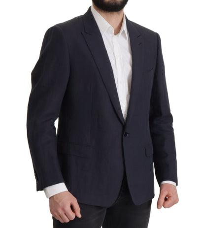 Dolce & Gabbana Elegant Linen Single Breasted Blazer Dolce & Gabbana