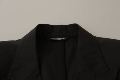 Dolce & Gabbana Elegant Taormina Black Cotton Blazer Dolce & Gabbana