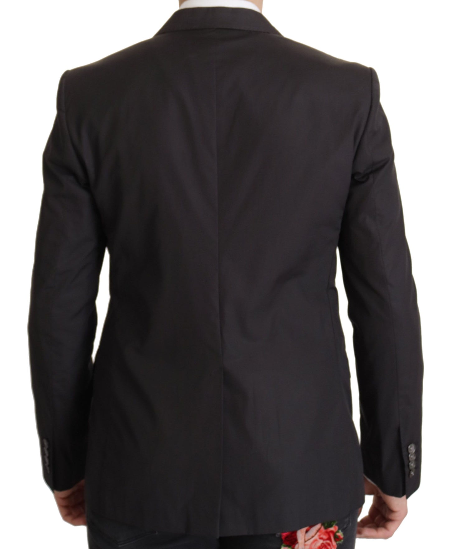 Dolce & Gabbana Elegant Taormina Black Cotton Blazer Dolce & Gabbana