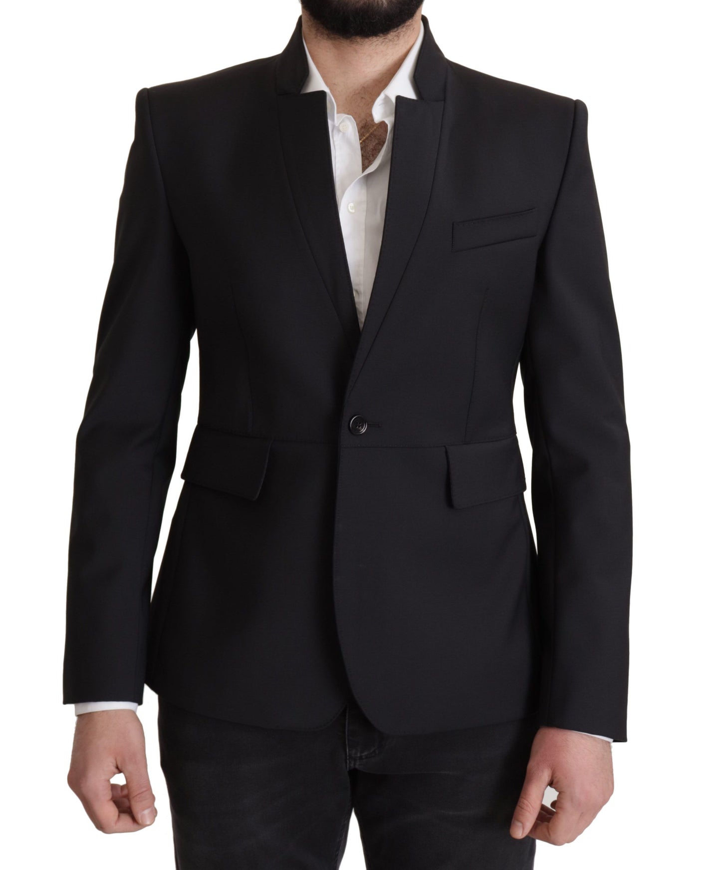 Dolce & Gabbana Elegant Single-Breasted Wool Blazer Dolce & Gabbana