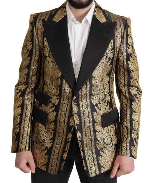 Dolce & Gabbana Elegant Single Breasted Jacquard Blazer Dolce & Gabbana