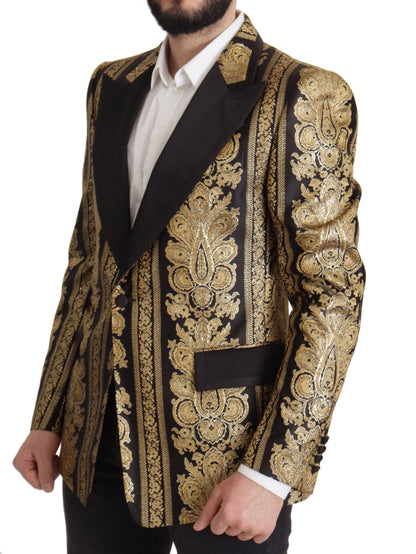 Dolce & Gabbana Elegant Single Breasted Jacquard Blazer Dolce & Gabbana