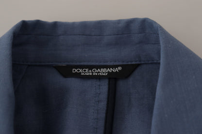 Dolce & Gabbana Elegant Single Breasted Linen Jacket Dolce & Gabbana