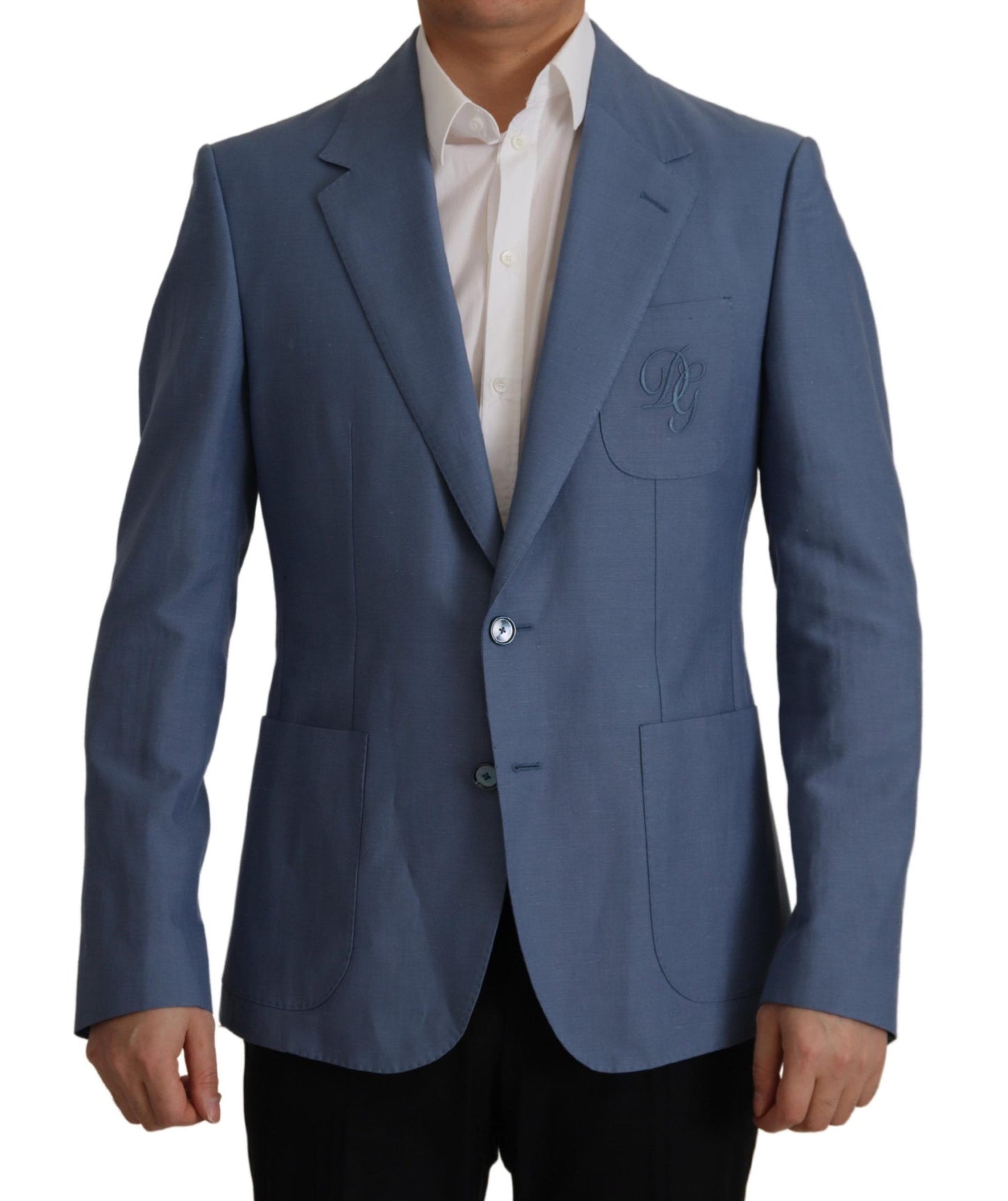 Dolce & Gabbana Elegant Single Breasted Linen Jacket Dolce & Gabbana