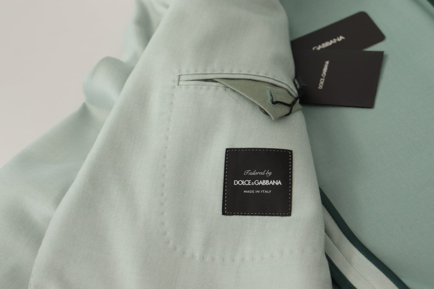 Dolce & Gabbana Elegant Mint Green Silk-Cashmere Blazer Dolce & Gabbana