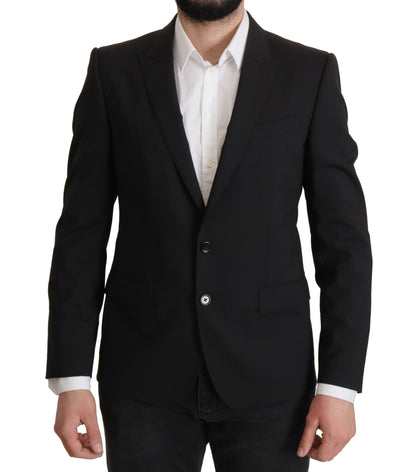 Dolce & Gabbana Elegant Slim Fit Black Blazer Jacket Dolce & Gabbana