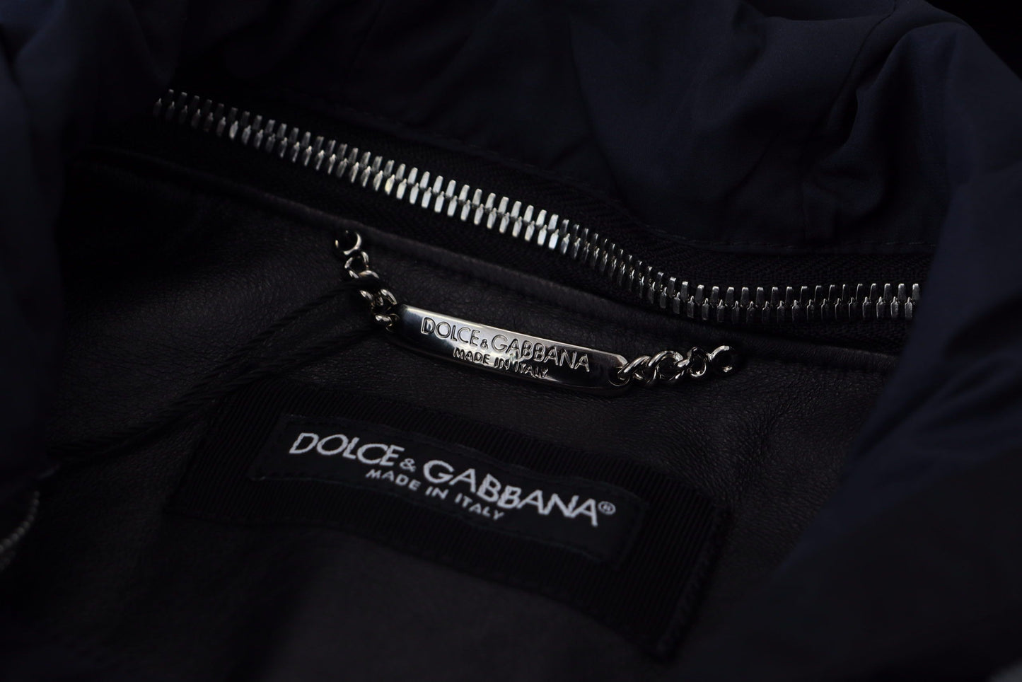 Dolce & Gabbana Elegant Black Bomber Blouson Jacket Dolce & Gabbana