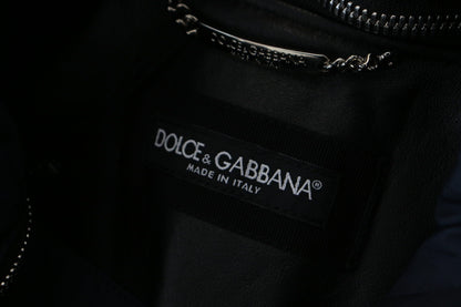 Dolce & Gabbana Elegant Black Bomber Blouson Jacket Dolce & Gabbana