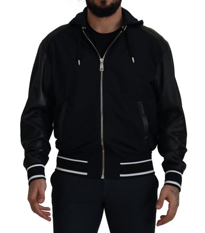 Dolce & Gabbana Elegant Black Bomber Blouson Jacket Dolce & Gabbana